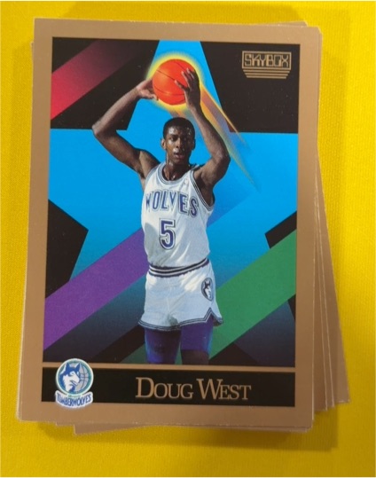 1990-91 SkyBox #397 Doug West — front