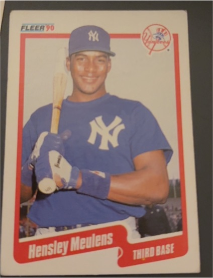 1990 Fleer #449 Hensley Meulens — front