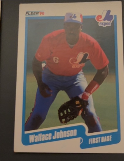 1990 Fleer #351 Wallace Johnson Montreal Expos — front