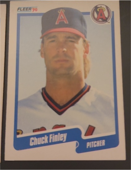 1990 Fleer #132 Chuck Finley — front