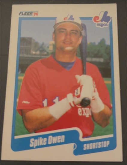 1990 Fleer #357 Spike Owen — front
