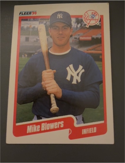 1990 Fleer #438 Mike Blowers — front