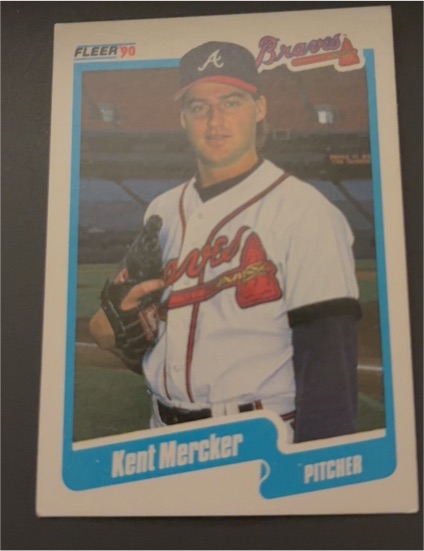1990 Fleer #590 Kent Mercker — front