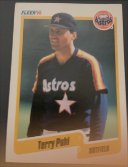 1990 Fleer #233 Terry Puhl — front