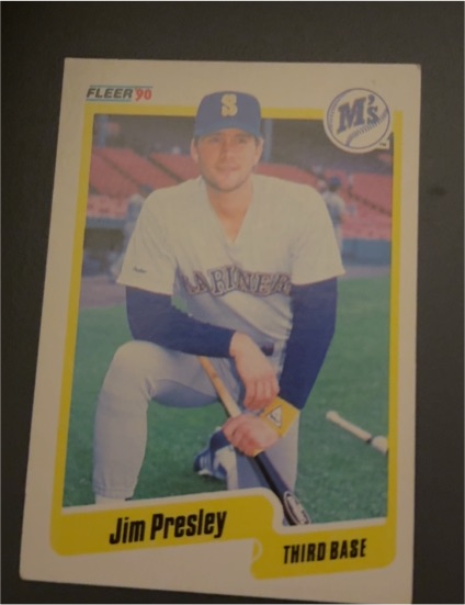 1990 Fleer #522 Jim Presley — front