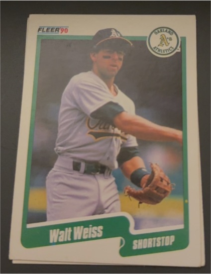 1990 Fleer #22 Walt Weiss — front