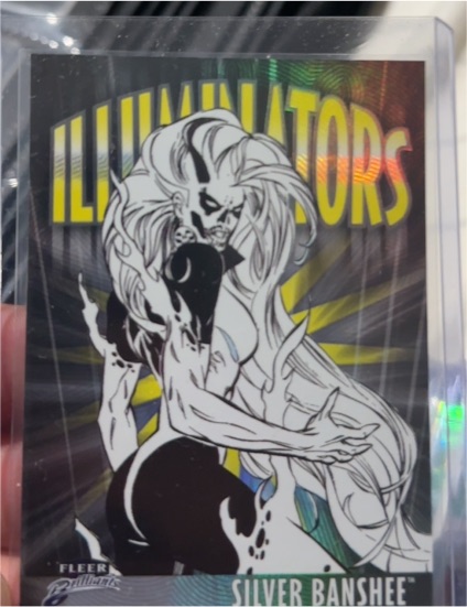 2025 Fleer Brilliants Superman #I-8 Silver Banshee Illuminators — front