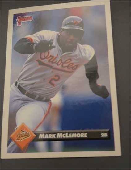 1993 Donruss #485 Mark McLemore — front