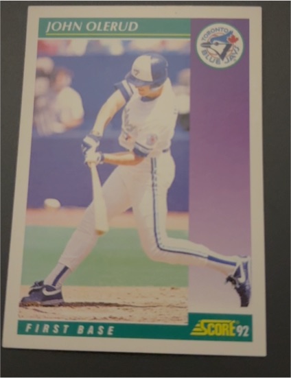 1992 Score #345 John Olerud — front