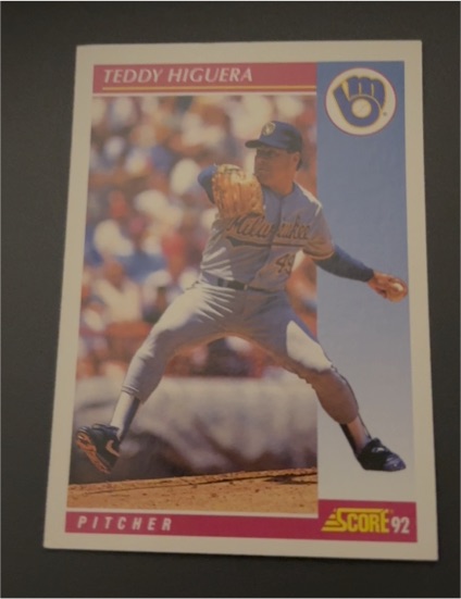 1992 Score #126 Teddy Higuera — front