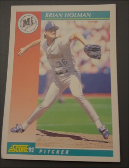 1992 Score #228 Brian Holman Seattle Mariners — front