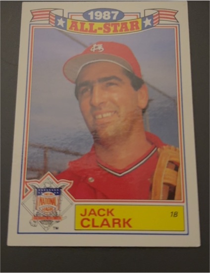 1988 Topps #13 1987 All-Star Jack Clark — front