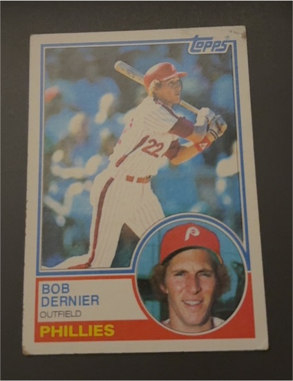 1983 Topps #43 Bob Dernier Philadelphia Phillies — front