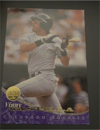 1994 Leaf #214 Vinny Castilla Colorado Rockies — front