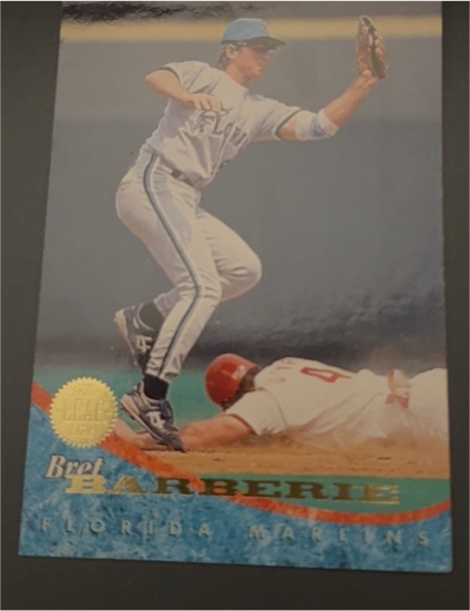 1994 Leaf #62 Bret Barberie Florida Marlins — front
