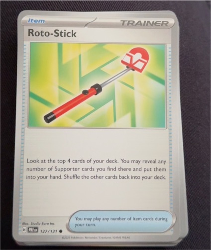 2025 Pokémon SV: Prismatic Evolutions #127 Roto-Stick — front