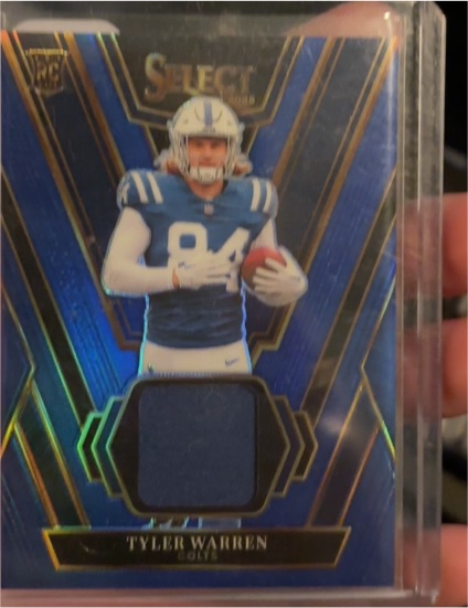2025 Panini Select Rookie Swatches #RSW-TWN Tyler Warren — front