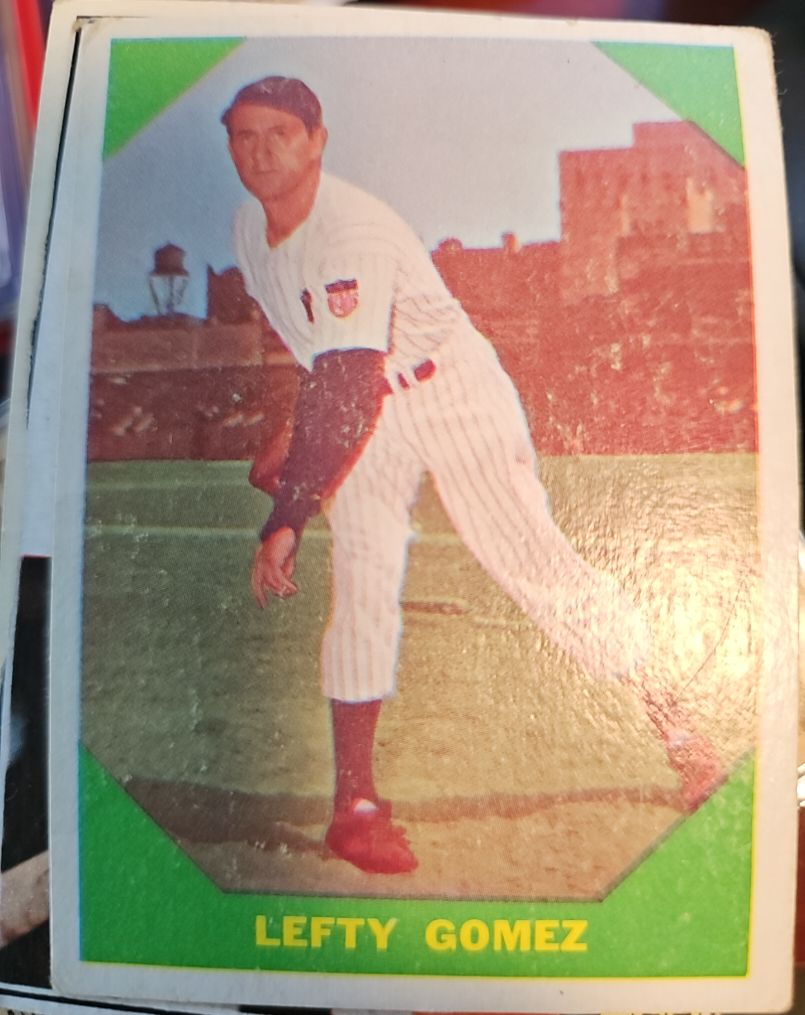 1960 Fleer Baseball Greats #54 Lefty Gomez — front