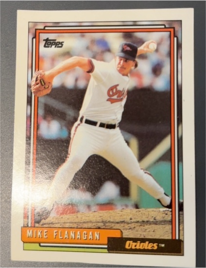 1992 Topps #218 Mike Flanagan — front