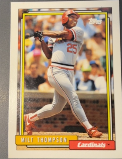 1992 Topps #323 Milt Thompson — front