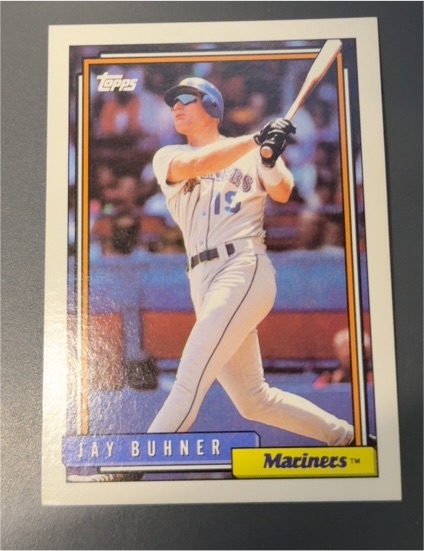1992 Topps #327 Jay Buhner — front