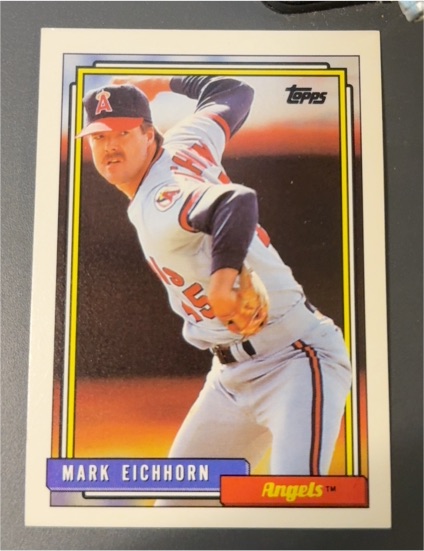 1992 Topps #435 Mark Eichhorn — front