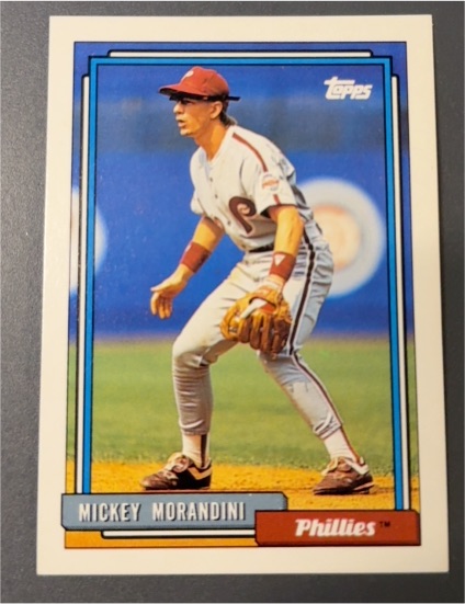 1992 Topps #587 Mickey Morandini Philadelphia Phillies — front