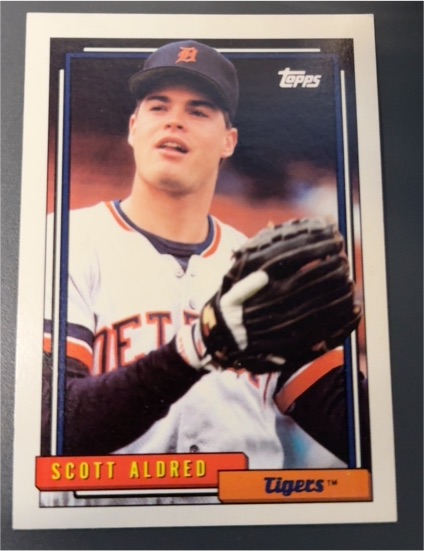 1992 Topps #198 Scott Aldred — front