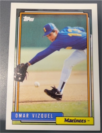 1992 Topps #101 Omar Vizquel Seattle Mariners — front