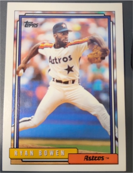 1992 Topps #254 Ryan Bowen Houston Astros — front