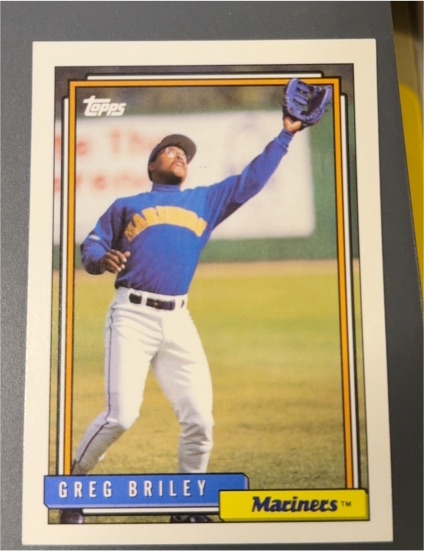 1992 Topps #502 Greg Briley Seattle Mariners — front