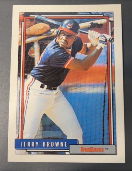 1992 Topps #219 Jerry Browne Cleveland Indians — front