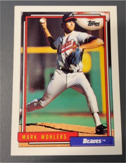 1992 Topps #703 Mark Wohlers — front