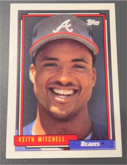 1992 Topps #542 Keith Mitchell — front