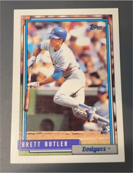 1992 Topps #655 Brett Butler — front