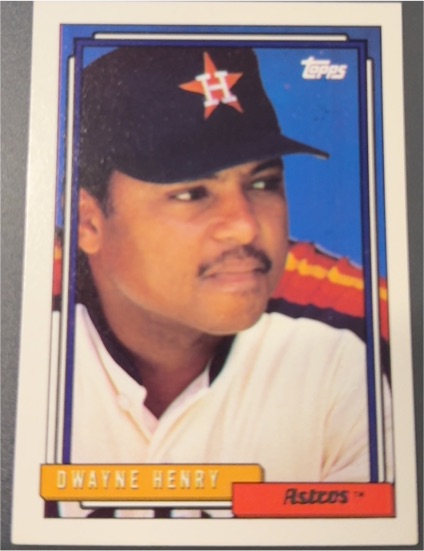 1992 Topps #668 Dwayne Henry — front