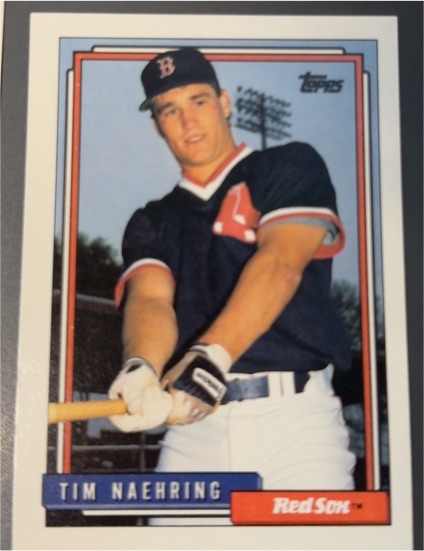 1992 Topps #758 Tim Naehring Boston Red Sox — front