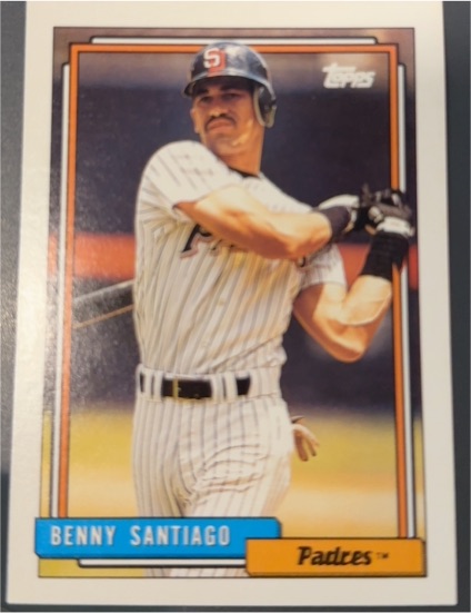 1992 Topps #185 Benny Santiago — front