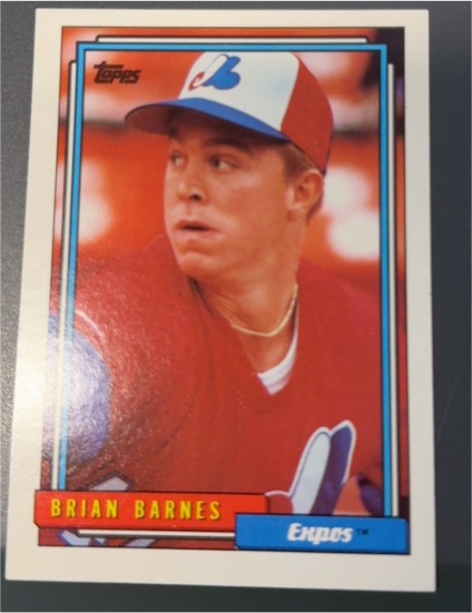 1992 Topps #73 Brian Barnes — front