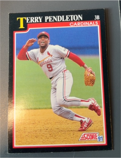 1991 Score #230 Terry Pendleton — front