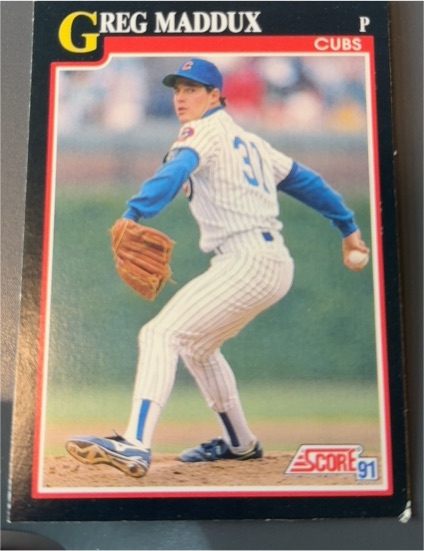 1991 Score #317 Greg Maddux — front