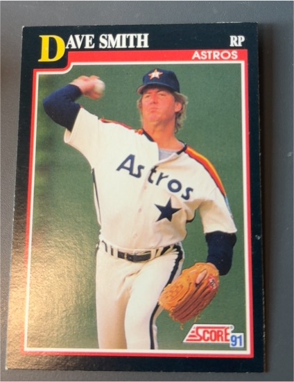 1991 Score #314 Dave Smith — front