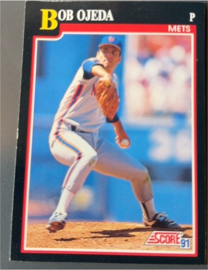 1991 Score #321 Bob Ojeda New York Mets — front
