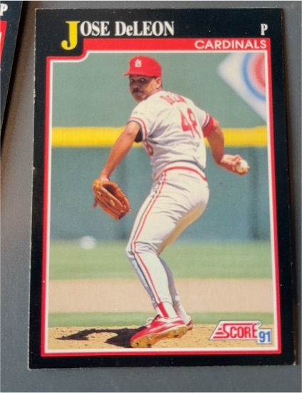1991 Score #221 Jose DeLeon — front