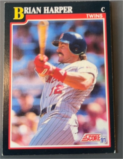 1991 Score #312 Brian Harper — front