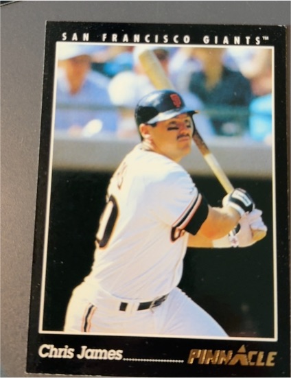 1993 Pinnacle #120 Chris James — front