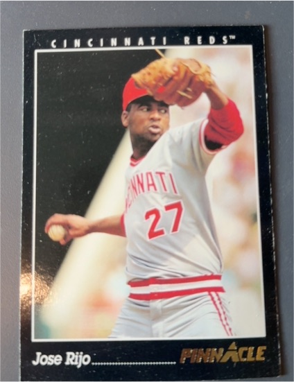 1993 Pinnacle #77 Jose Rijo Cincinnati Reds — front