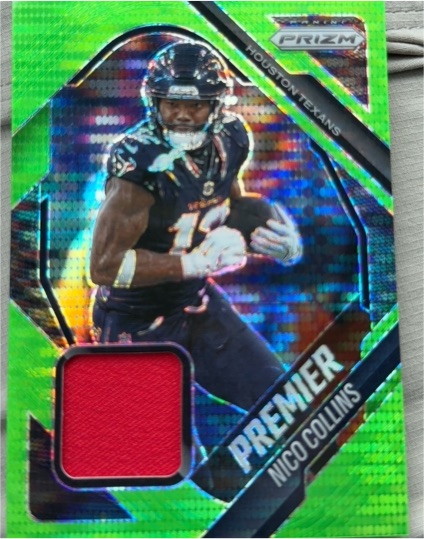 2025 Panini Prizm Premier Jerseys #PJY-NCS Nico Collins — front
