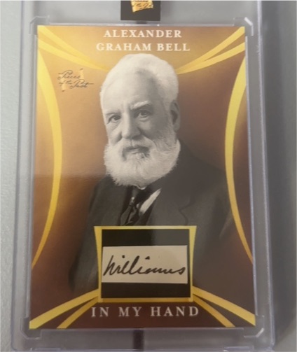 2021 Super Break Pieces of the Past #32 Alexander Graham Bell — front