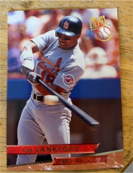 1993 Fleer Ultra #108 Ray Lankford — front